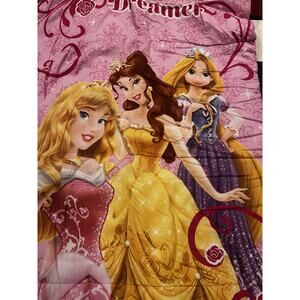 Beautiful dreamer Disney princess sleeping bag with pillow pink